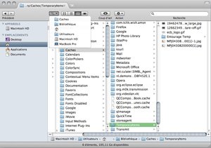 Fichiers temporaires sous Mac OSX